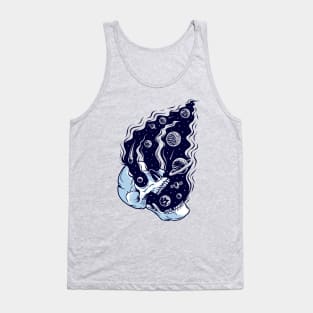 Universe Skull Illustration Tank Top